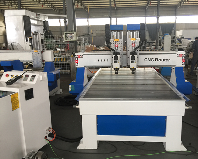 Ws D Double Head Dual Spindle Cnc Router Delivery Jinan Wisdom